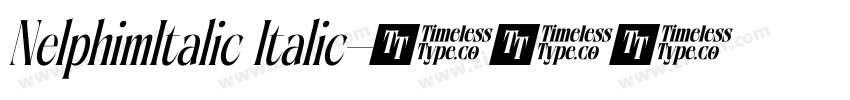 NelphimItalic Italic字体转换